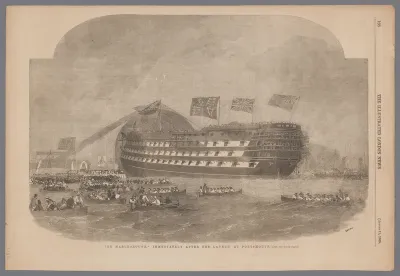 'The marlborough' immediately after the launch at Portsmouth