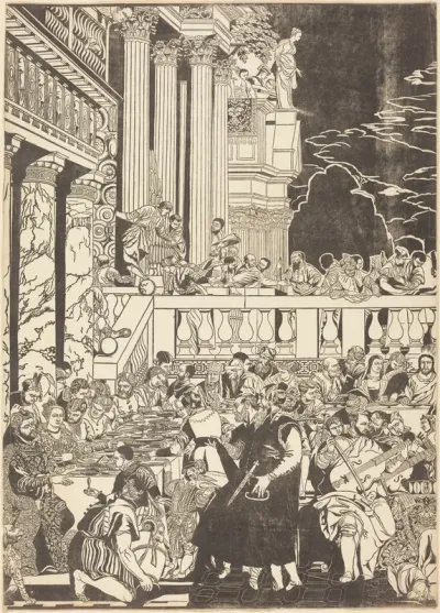 The Marriage at Cana [left plate]