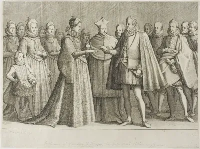 The Marriage of Ferdinand de' Medici and the Duchess Christine de Lorraine, plate 1 from The Life of Ferdinand de' Medici