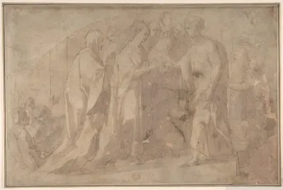 The Marriage of the Virgin (Lunette)
