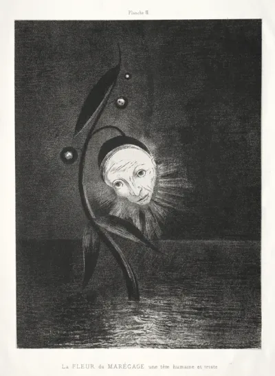 The Marsh Flower, a Human and Sad Head