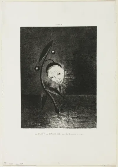 The Marsh Flower, a Sad Human Head, plate 2 of 6