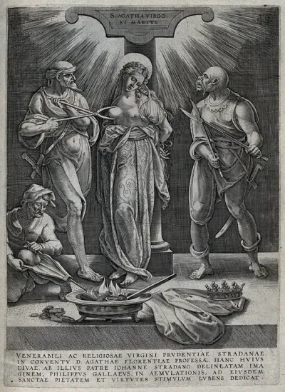 The martyrdom of Saint Agatha