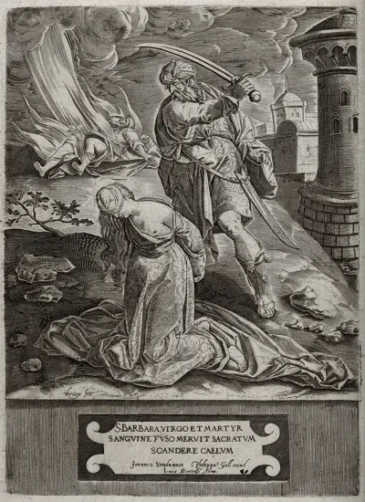 The martyrdom of Saint Barbara
