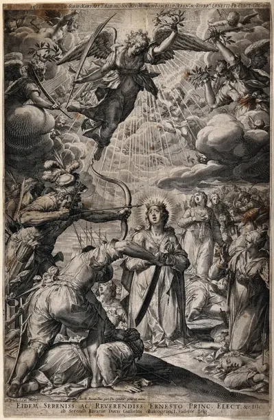 The martyrdom of Saint Ursula