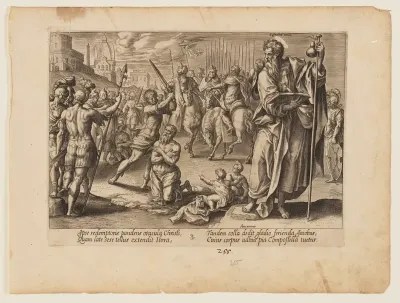 The Martyrdom of St James Major, from The Martyrdom of Christ and the Apostles