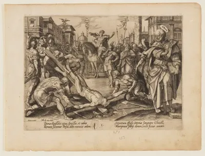 The Martyrdom of St Peter, from The Martyrdom of Christ and the Apostles