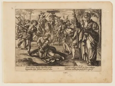 The Martyrdom of St Thomas, from The Martyrdom of Christ and the Apostles