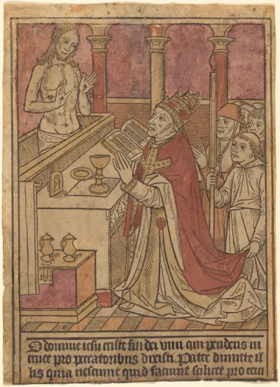 The Mass of Saint Gregory [recto]
