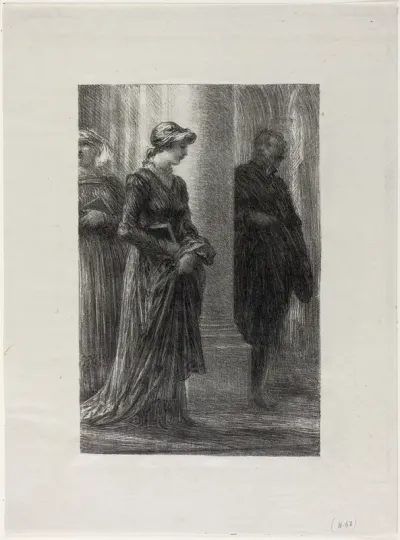 The Mastersingers of Nuremberg, Act I: Walther and Eva Meet