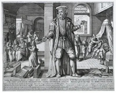 The medical practitioner appearing as a mere human when he has succeeded in curing sick people