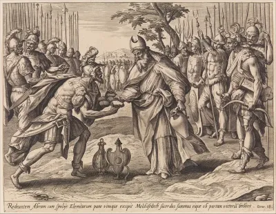 The Meeting of Abraham and Melchizedek, from "The Story of Abraham"