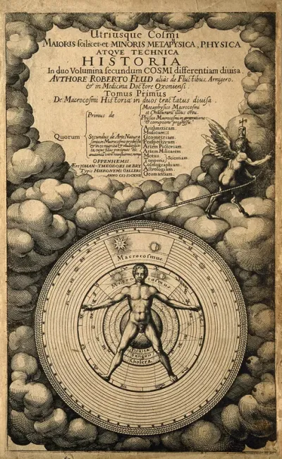 The microcosm (man) and the macrocosm (the world)