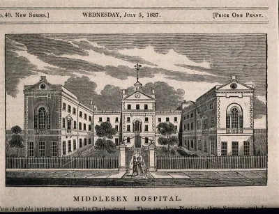 The Middlesex Hospital: seen from the south