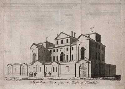 The Middlesex Hospital: seen from the south-east