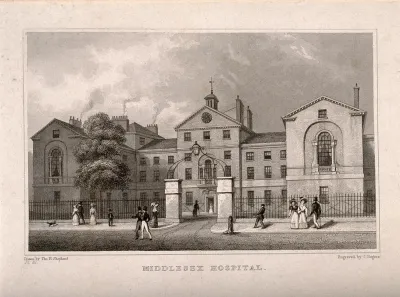 The Middlesex Hospital: seen from the south
