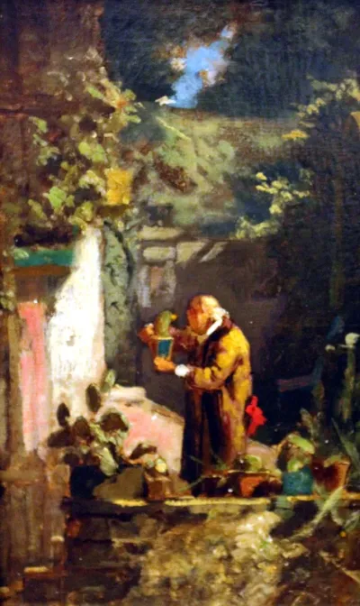 The Minister Tending his Cactuses