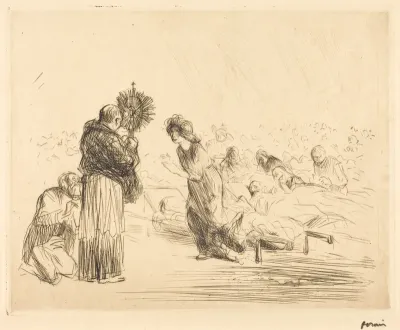 The Miracle before the Blessed Sacrament (fourth plate)