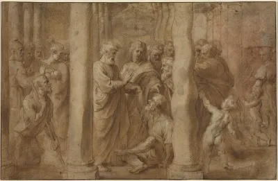 The Miracle of the Lame Man Healed by Saint Peter and Saint John