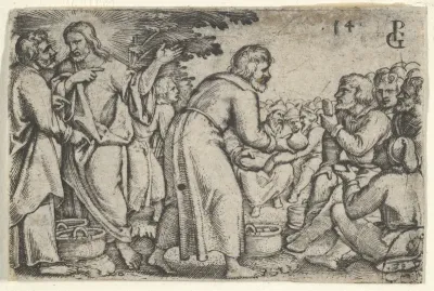 The Miracle of the Loaves and the Fishes, from "The Story of Christ"