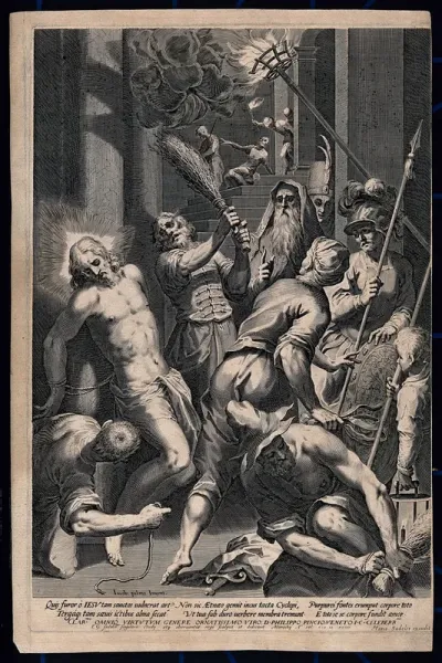 The mocking and flagellation of Christ
