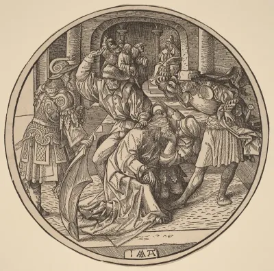 The Mocking of Christ and Christ Before Caiaphas