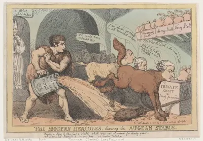 The Modern Hercules, Cleansing the Augean Stable