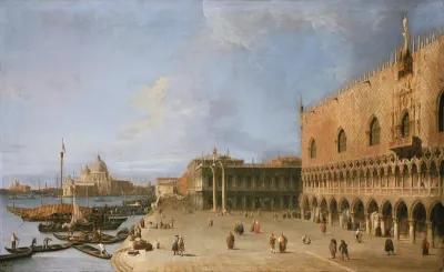 The Molo in Front of the Doge's Palace in Venice