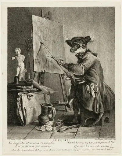 The Monkey Painter
