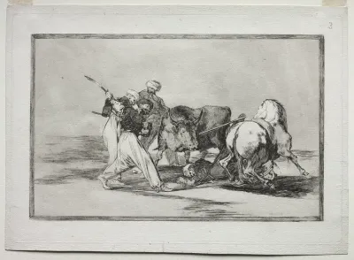 The Moors Settled in Spain, Giving Up the Superstitions of the Qur'an, Adopted this Art of Hunting, and Spear a Bull in the Open