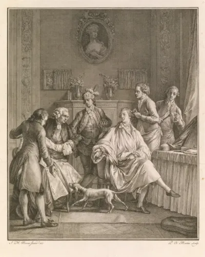 The Morning Toilet (La Petite Toilette), from "Le Monument du Costume"