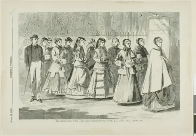 The Morning Walk—Young Ladies' School Promenading the Avenue