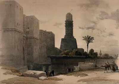 The mosque of El Hakim and environs, Cairo