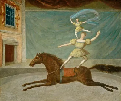 The Mounted Acrobats