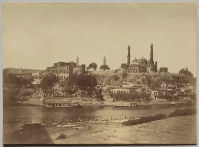 The Muchee Bhawan Fort and the Gomti River Taken from the Stone Bridge