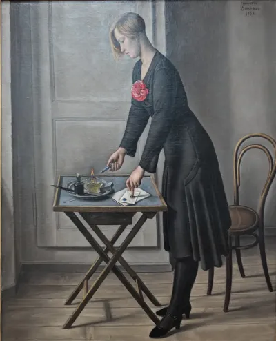 The mysterious woman