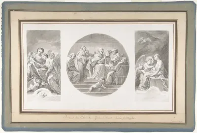 The Mystic Marriage of Saint Catherine; Saint Celestine V Renouncing the Papacy; Saint Catherine Touched by Divine Love