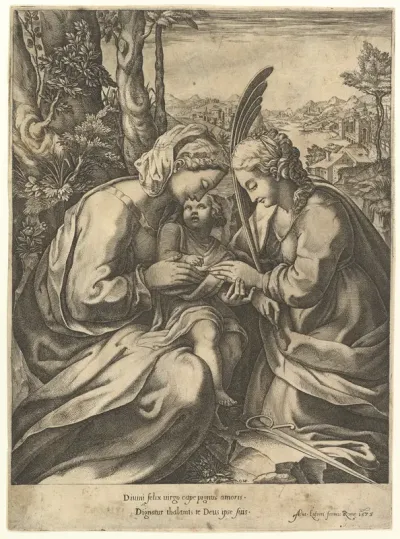The Mystic marriage of St. Catherine