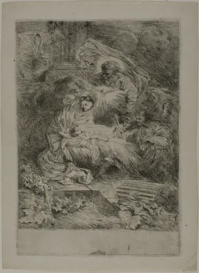 The Nativity with God the Father and Angels