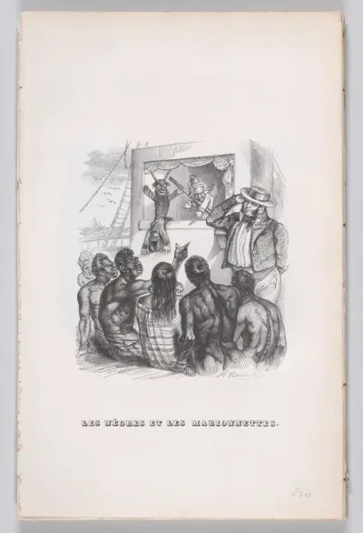 The Negroes and the Puppets, from "The Complete Works of Béranger"