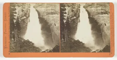 The Nevada Fall, 700 ft., Yosemite, from the series "Watkins' Pacific Coast"