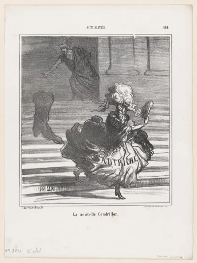 The new Cinderella, from 'News of the day,' published in "Le Charivari"