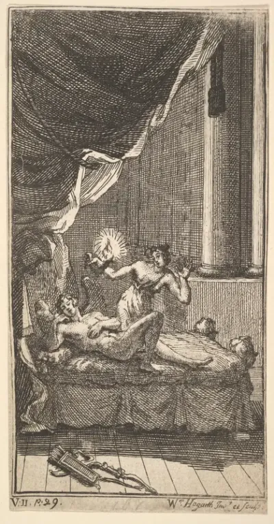 The New Metamorphosis, Plate 6: The Story of Cupid and Psyche