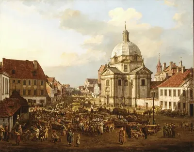 The New Town Market Square with St. Kazimierz Church