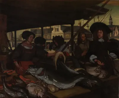 The Nieuwe Vismarkt (New Fish Market) in Amsterdam