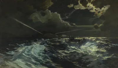The Night Patrol - Canadian Motor Torpedo Boats Entering Dover Harbour