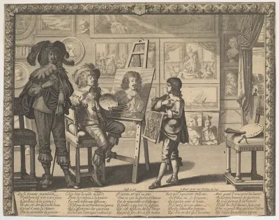 The Noble Artist Painting Louis XIII