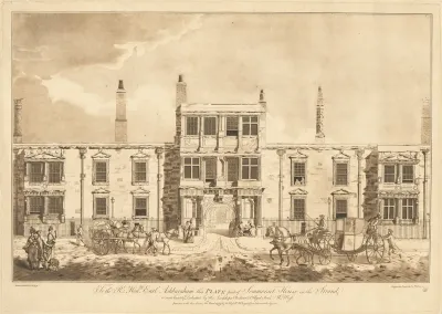 The North Front of Old Somerset House in the Strand