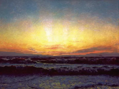 The North Sea in Stormy Weather. After Sunset. Højen