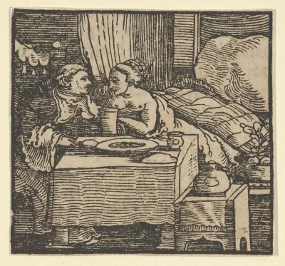 The Nude Girl and the Abbot, from The Decameron